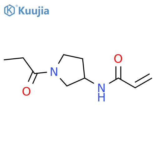 N-[1-(1-Oxopropyl)-3-pyrrolidinyl]-2-propenamide structure