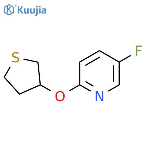 5-Fluoro-2-(thiolan-3-yloxy)pyridine structure