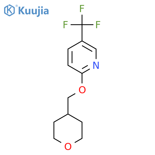 2-[(Oxan-4-yl)methoxy]-5-(trifluoromethyl)pyridine structure