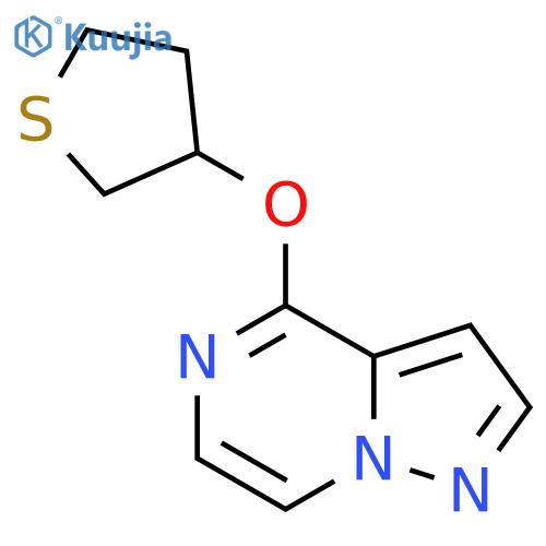 4-(Thiolan-3-yloxy)pyrazolo[1,5-a]pyrazine structure