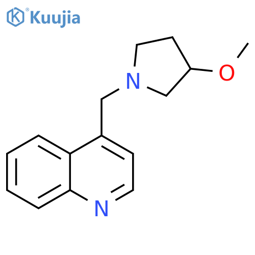 4-[(3-methoxypyrrolidin-1-yl)methyl]quinoline structure