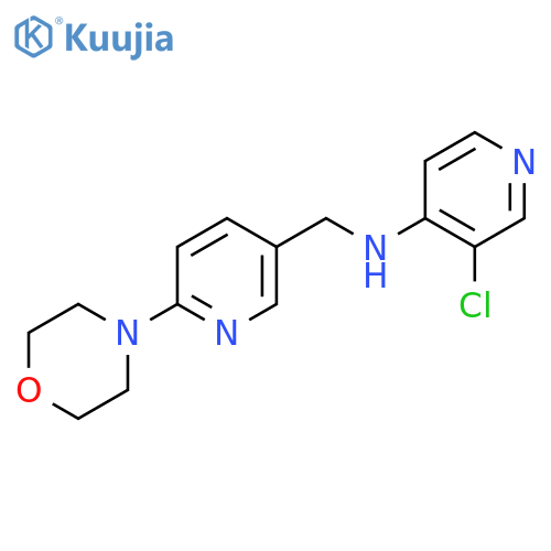 3-chloro-N-{6-(morpholin-4-yl)pyridin-3-ylmethyl}pyridin-4-amine structure
