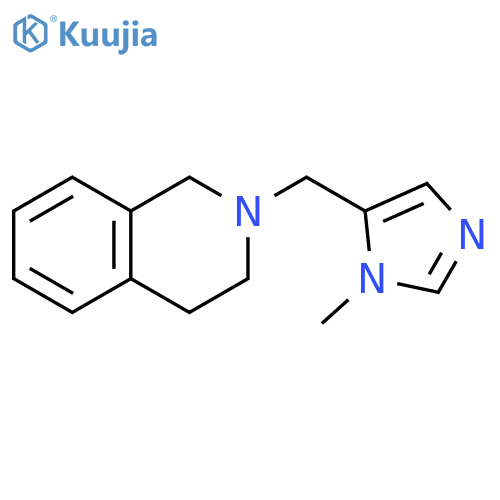 2-[(1-methyl-1H-imidazol-5-yl)methyl]-1,2,3,4-tetrahydroisoquinoline structure