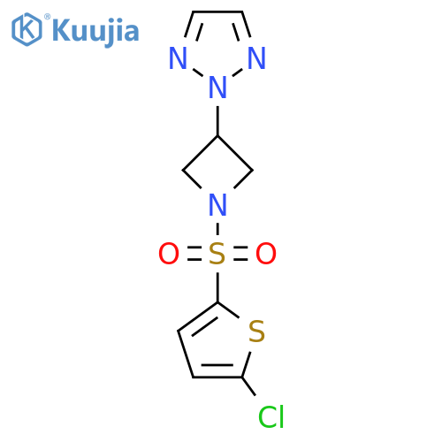 2-{1-[(5-chlorothiophen-2-yl)sulfonyl]azetidin-3-yl}-2H-1,2,3-triazole structure