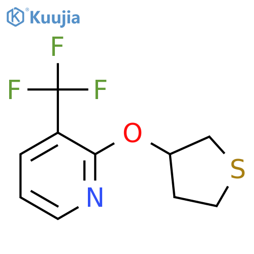 2-(Thiolan-3-yloxy)-3-(trifluoromethyl)pyridine structure