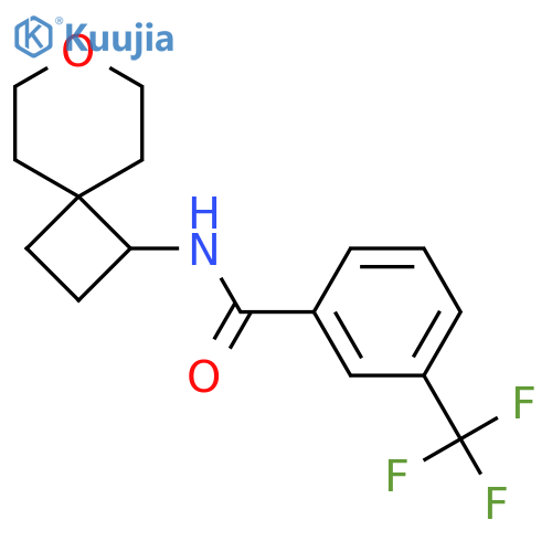 N-{7-oxaspiro[3.5]nonan-1-yl}-3-(trifluoromethyl)benzamide structure