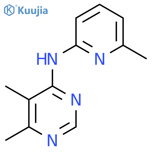 5,6-dimethyl-N-(6-methylpyridin-2-yl)pyrimidin-4-amine structure