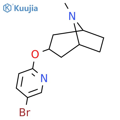 3-[(5-Bromopyridin-2-yl)oxy]-8-methyl-8-azabicyclo[3.2.1]octane structure