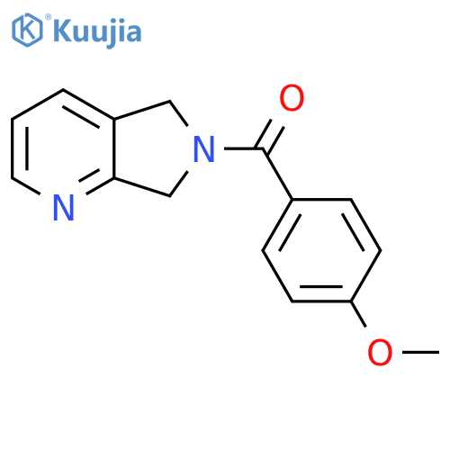6-(4-methoxybenzoyl)-5H,6H,7H-pyrrolo3,4-bpyridine structure