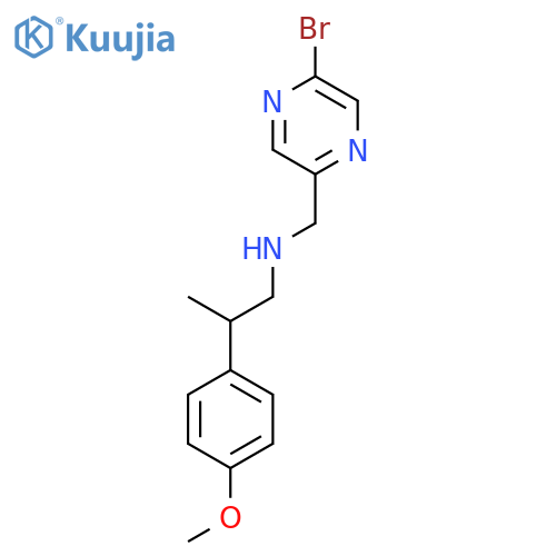 (5-bromopyrazin-2-yl)methyl2-(4-methoxyphenyl)propylamine structure