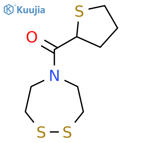 5-(Thiolane-2-carbonyl)-1,2,5-dithiazepane structure