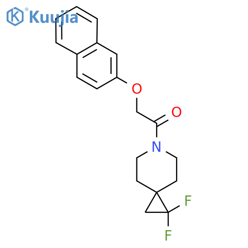 1-{1,1-difluoro-6-azaspiro[2.5]octan-6-yl}-2-(naphthalen-2-yloxy)ethan-1-one structure