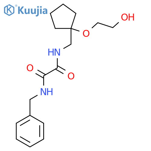 N'-benzyl-N-{1-(2-hydroxyethoxy)cyclopentylmethyl}ethanediamide structure
