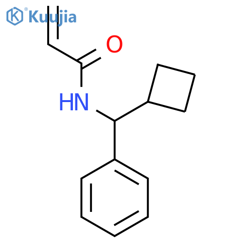 N-[Cyclobutyl(phenyl)methyl]prop-2-enamide structure