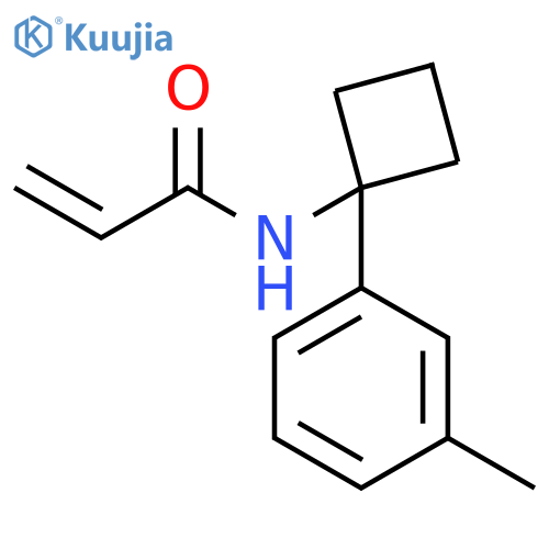 N-[1-(3-Methylphenyl)cyclobutyl]-2-propenamide structure