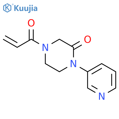 4-(1-Oxo-2-propen-1-yl)-1-(3-pyridinyl)-2-piperazinone structure