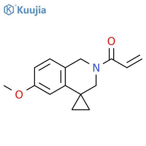 1-{6'-methoxy-2',3'-dihydro-1'H-spirocyclopropane-1,4'-isoquinoline-2'-yl}prop-2-en-1-one structure