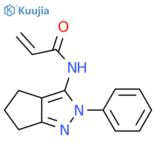 N-(2,4,5,6-Tetrahydro-2-phenyl-3-cyclopentapyrazolyl)-2-propenamide structure