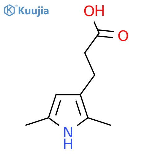 3-(2,5-dimethyl-1H-pyrrol-3-yl)propanoic acid structure