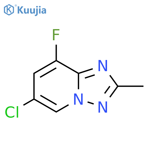 6-Chloro-8-fluoro-2-methyl-[1,2,4]triazolo[1,5-a]pyridine structure