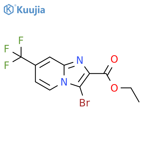 Ethyl 3-bromo-7-(trifluoromethyl)imidazo[1,2-a]pyridine-2-carboxylate structure