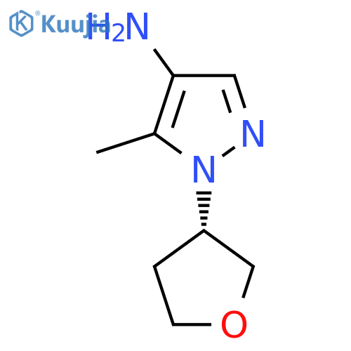 (R)-5-METHYL-1-(TETRAHYDROFURAN-3-YL)-1H-PYRAZOL-4-AMINE structure