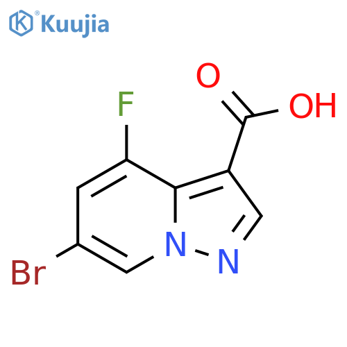 6-Bromo-4-fluoropyrazolo[1,5-a]pyridine-3-carboxylic acid structure