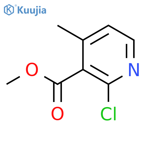 Methyl 2-chloro-4-methylpyridine-3-carboxylate structure