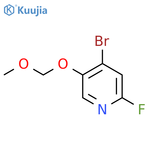4-Bromo-2-fluoro-5-(methoxymethoxy)pyridine structure