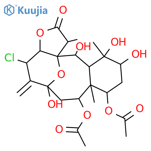 6-Chloro-4,8-epoxy-2,4,9,11,12,14-hexahydroxy-5(16)-briaren-18,7-olide; (2β,4α,6α,7α,8α,9β,11β,12α,14α,17α)-form, 2,14-Di-Ac structure