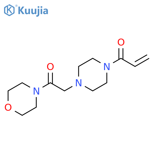 1-[4-[2-(4-Morpholinyl)-2-oxoethyl]-1-piperazinyl]-2-propen-1-one structure