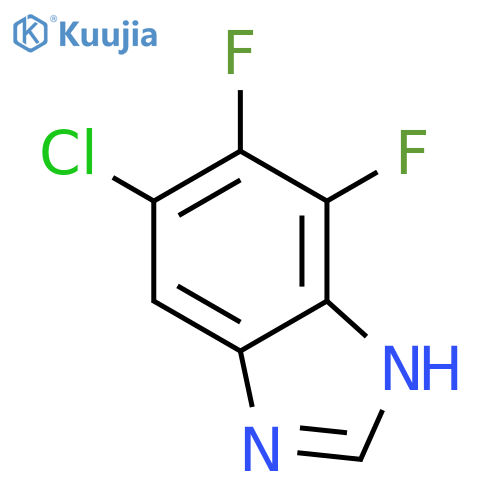 6-Chloro-4,5-difluoro-3H-1,3-benzodiazole structure