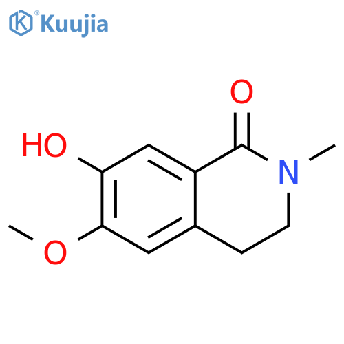 7-Hydroxy-6-methoxy-2-methyl-3,4-dihydroisoquinolin-1(2H)-one structure