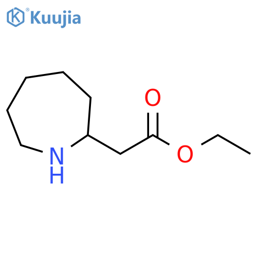 Ethyl 2-(azepan-2-yl)acetate structure
