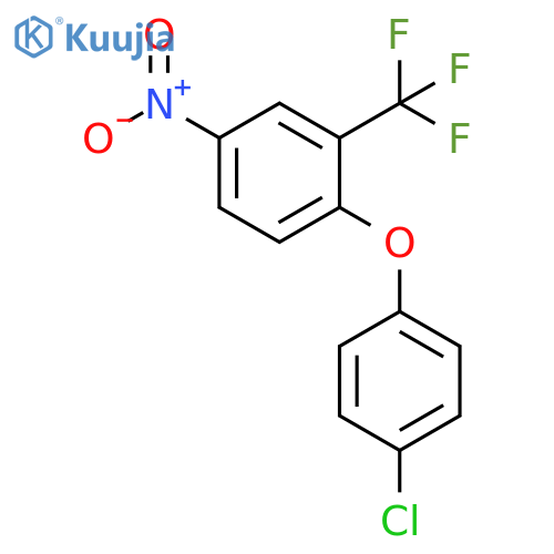 1-(4-Chlorophenoxy)-4-nitro-2-(trifluoromethyl)benzene structure