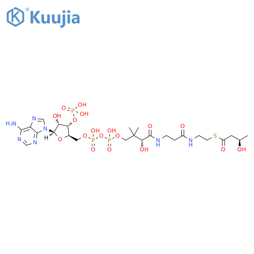Coenzyme A, S-[(3R)-3-hydroxybutanoate] structure
