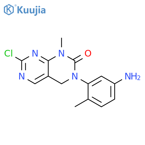 Pyrimido[4,5-d]pyrimidin-2(1H)-one, 3-(5-amino-2-methylphenyl)-7-chloro-3,4-dihydro-1-methyl- structure