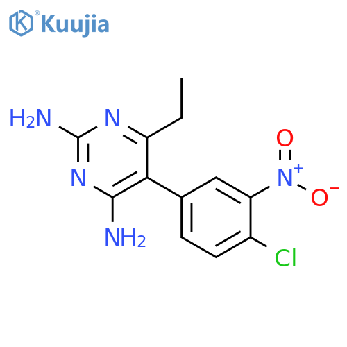 2,4-Pyrimidinediamine,5-(4-chloro-3-nitrophenyl)-6-ethyl- structure