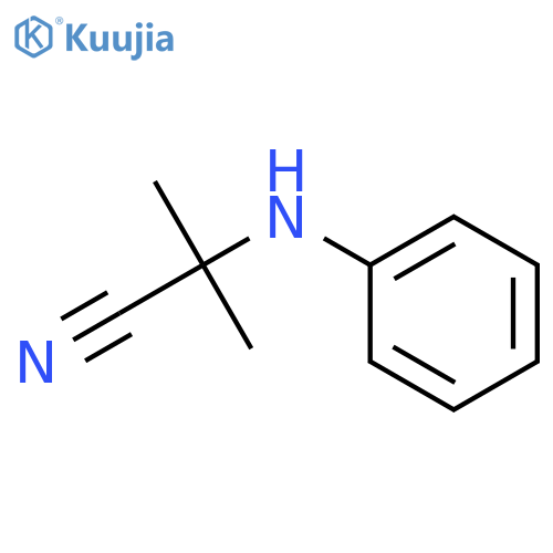 2-methyl-2-(phenylamino)propanenitrile structure