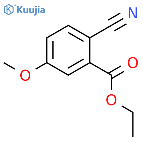 Benzoic acid, 2-cyano-5-methoxy-, ethyl ester structure