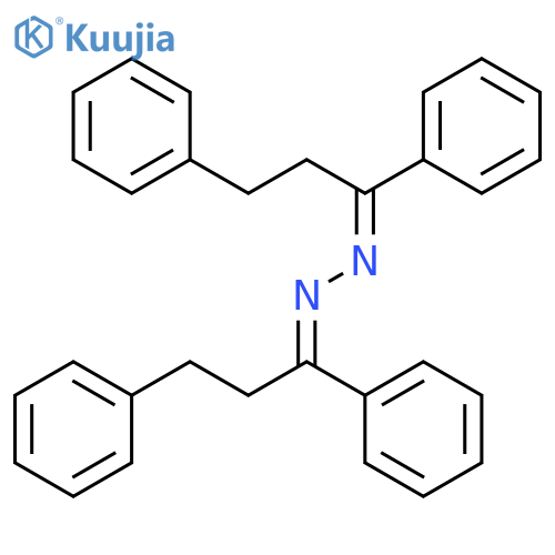 1-Propanone,1,3-diphenyl-, (1,3-diphenylpropylidene)hydrazone (9CI) structure