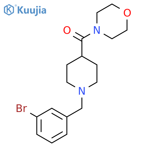 4-{1-[(3-Bromophenyl)methyl]piperidine-4-carbonyl}morpholine structure