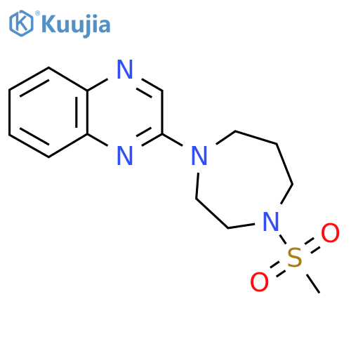 2-(4-Methanesulfonyl-1,4-diazepan-1-yl)quinoxaline structure