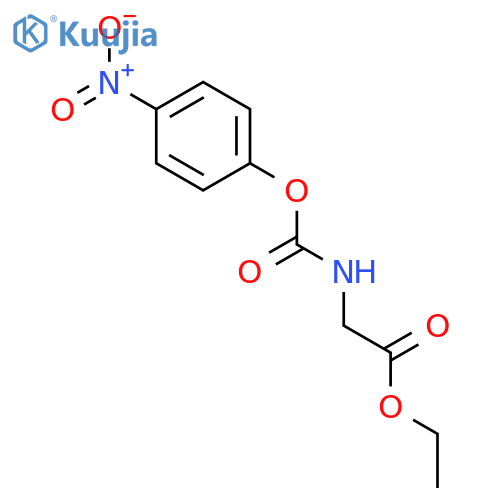 Ethyl 2-[(4-nitrophenoxy)carbonylamino]acetate structure