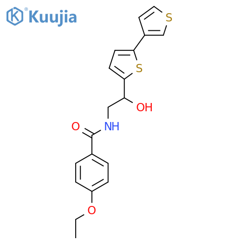 N-(2-{[2,3'-bithiophene]-5-yl}-2-hydroxyethyl)-4-ethoxybenzamide structure