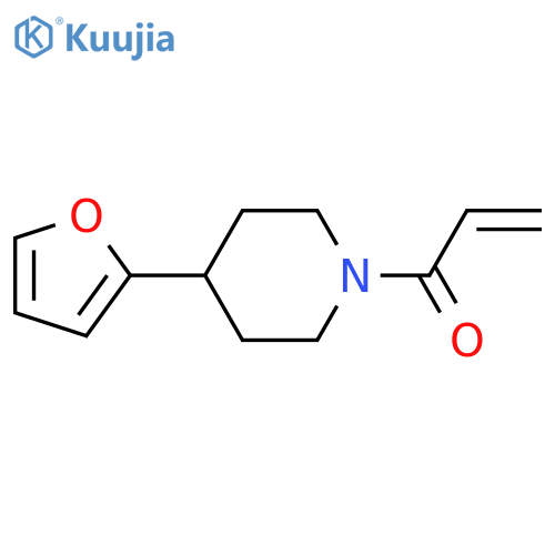 1-4-(furan-2-yl)piperidin-1-ylprop-2-en-1-one structure