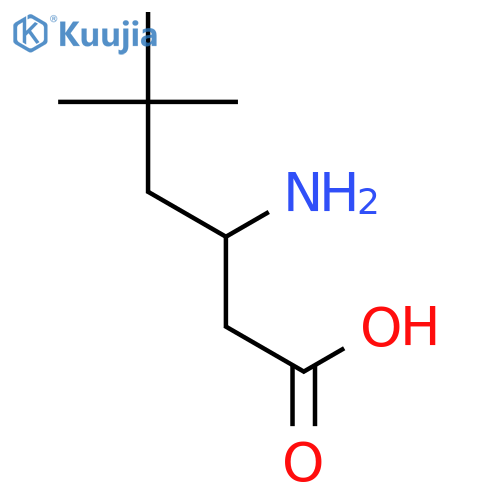 (S)-3-Amino-5,5-dimethylhexanoicacid structure