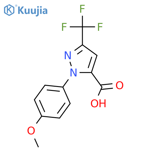 1H-Pyrazole-5-carboxylicacid, 1-(4-methoxyphenyl)-3-(trifluoromethyl)- structure