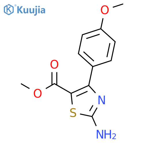 Methyl 2-amino-4-(4-methoxyphenyl)thiazole-5-carboxylate structure
