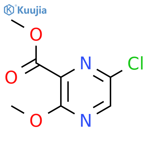 methyl 6-chloro-3-methoxypyrazine-2-carboxylate structure